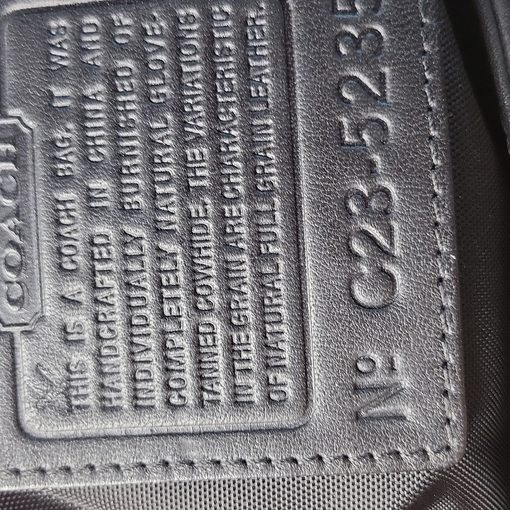 Coach Black Leather Men's Briefcase - Picture 6 of 7